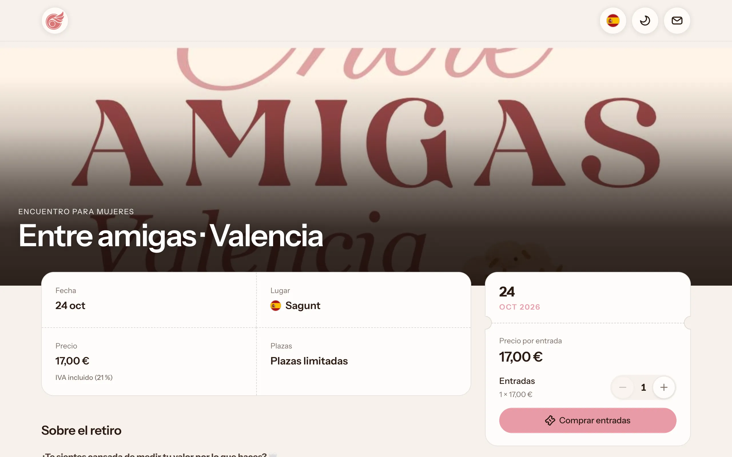 eventos.perlavirtuosa.com: ficha del evento